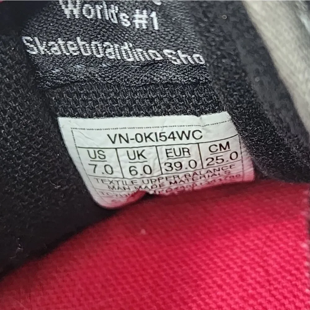 Men's Vans Sneakers, size 7